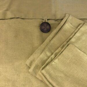 3 Pc. Pottery Barn 100% LINEN Pillow Cover- Green 2 are 26 x 26 And 1 18 x 18